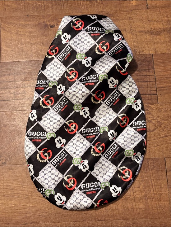 Unbranded Accessories - Mickey Mouse Black Patterned Hair Bonnet